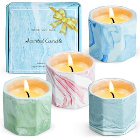 Scented Candles Set, Candles for Home Scented, Aromatherapy Candles for Home, Soy Wax Candles Set 4 x 2 oz, Wonderful Gifts for Mother, Women, Friends and Coworkers, Mothers Day Gifts