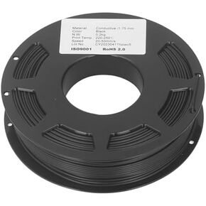 Conductive PLA Filament Replacement 1.75mm High Temp Printing Consumable 3D Printer Accessory 20‑50mm per second Easy to Print
