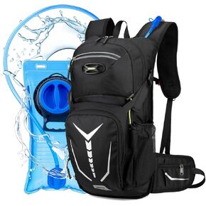 Hydration backpack for men women，Lightweig Hiking Backpack waterproof Hydration Packs with 3L Water Bladder