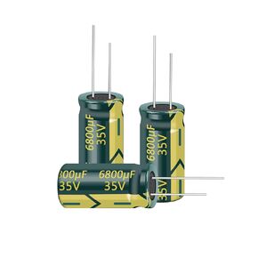 5PCS 35V 6800UF Capacitor 18x35MM(0.71x1.38in) High Frequency Aluminum Electrolytic Capacitors for TV, LCD Monitor, Game