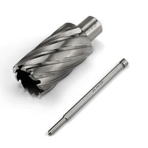 Annular Cutter 3/4 Inch Weldon Shank 1-7/16 Cutting Diameter 2 Cutting Depth Slugger Bits HSS Kit for Magnetic Drill Press