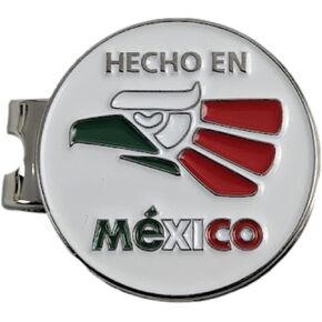 Mexico Golf Ball Marker with Magnetic Golf Hat Clip, Golf Accessories, Funny Golf Gifts Golf Decorationgs for Men Golf Lovers