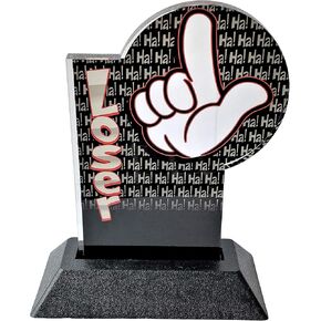 Express Medals 6 Inch Full Color Acrylic Last Place Loser Trophy Award Plaque Prime Gift