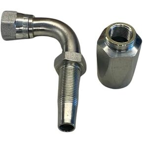 3/8" Hose x 3/8" Female JIC 90 Degree Hydraulic Hose Reusable Field Fitting, Works With Most R2/R16 Hose in Saudi Arabia