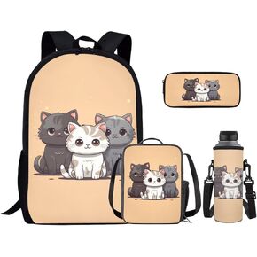 Ystardream 7th Grade Backpack for Girls Art Mermaid Backpack And Lunch Box Set Kids Backpack Purse for Women Elementary School Bookbag with Pencil Case Rucksack for Teens Child Back To School