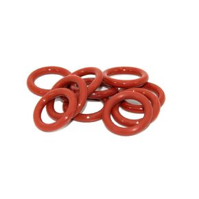 Flyshop 10 Pcs Red Silicone Sealing Rings O Ring Gasket, 0.75" OD 0.5" ID 0.12" Width, 19 x 12.8 x 3.1mm