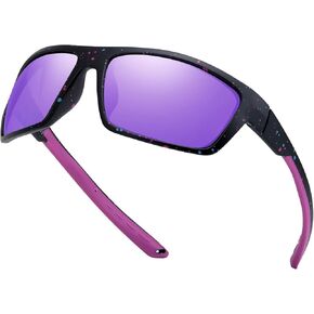 SIPHEW Womens Sports Sunglasses for Running Cycling, Polarized Wrap Around Lightweight Sun Glasses with UV400 Protection