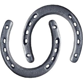 Atpxdk 12pcs Cast Iron Horseshoe Wall Decor for Good Luck, Medium Durable Cast Iron Horse Shoes Decoration for Wall Hung