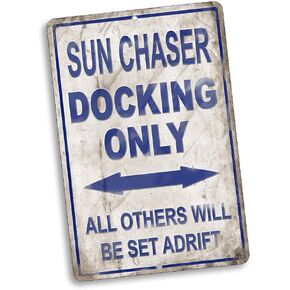 Compatible with Avalon Docking Only All Others Will Be Set Adrift Vintage Style Metal Signs Metal Tin Aluminum Sign Garage Home Decor 8x12"