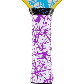 Supacaz Super Sticky Kush Pickleball Overgrip - Splat Neon Purple - 3pk