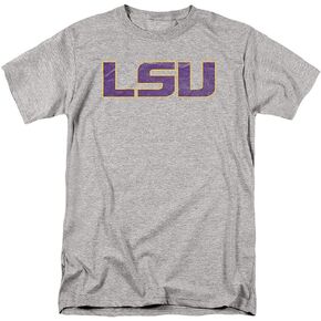 Louisiana State University LSU Official Distressed Primary Unisex Adult T Shirt