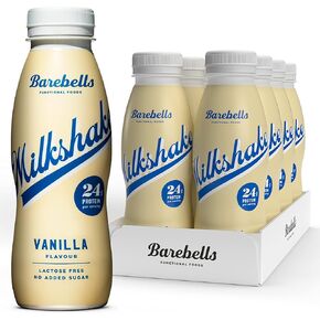Barebells Milkshake - Batido Proteinas - 24g Proteina x Batido - Sin Lactosa - Sin Gluten - Sin Azúcares Añadidos - Vainilla - Pack 8 Batidos x 330ml in Saudi Arabia