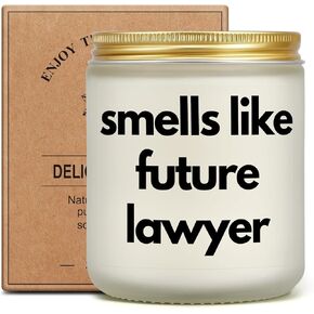 Gifts for Law Students, Law School Essentials, Law School Graduation Gifts, Funny Future Lawyer Gifts, Lawyer Gifts for Women Men, Bar Exam Gifts, Lavender Scented Candle