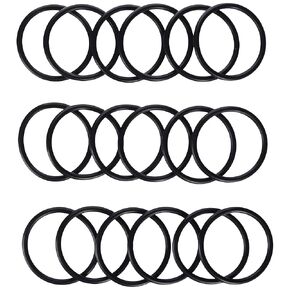 Assigned by Sterling Seal & Supply "413 EPDM O-Ring, 70A Durometer, Round, Black, 3"" ID, 3-1/2"" OD, 1/4"" Width (Pack of 18)"