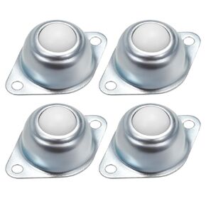 uxcell Ball Transfer Bearing Unit 5/8 Inch Load 22Lbs Flange Mounted Nylon for Transmission Pack of 4
