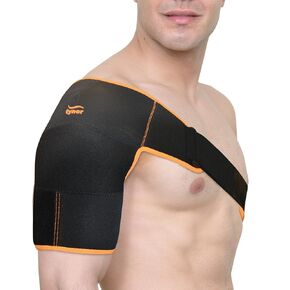 TYNOR Shoulder Brace for Torn Rotator Cuff Shoulder Compression Sleeve Wrap for Men & Women, Dislocation, Stability & Recovery Shoulder Support Adjustable Fits Left & Right Arm Sling, One Size (Grey)