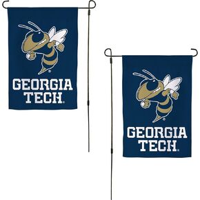 Desert Cactus Georgia Tech Garden Flag Yellow Jackets GT Institute of Technology Banner 100% Polyester (Design D)