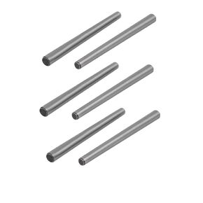 uxcell Carbon Steel GB117 45mm Length 3mm Small End Diameter Taper Pin 6pcs
