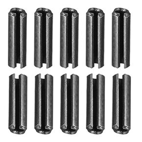 1.7mmx10mm(DxL) Slotted Spring Pin - 20Pack - Good for Home Machine Fastener - Carbon Steel Spring Dowel Tension Roll Pin - Black