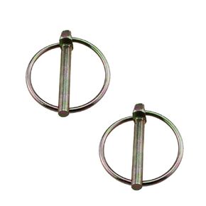 2PCS Pin Heavy Duty Pin Locking Pin Clip M6x45 Galvanised O Ring Safety Pin Suitable for Horticulture and Agriculture and Truck