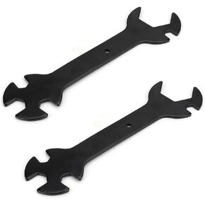 2 Pack 3D Printer Wrench Set 5in1 Stay 6mm to 20mm Nozzle Wrenches Spanner Steel Flat Ratchet for E3D MK8 MK10 V6 Volcano Heating Block Replacement CNC Machine Cleaning