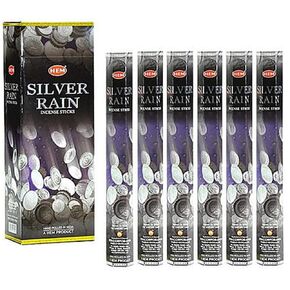 Hem Silver Rain - Box of Six 20 Gram Tubes Incense