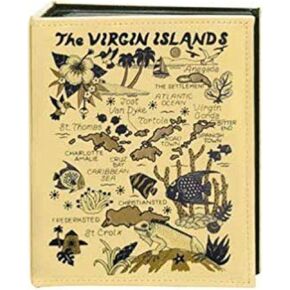 Virgin Islands Map Embossed Photo Album 100 Photos / 4x6
