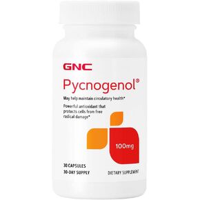 GNC Pycnogenol 50mg, 120 Capsules, Maintains Circulatory Health