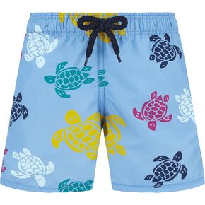 Vilebrequin Boys Swim Shorts Ronde Des Tortues Multicolores