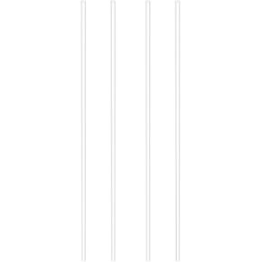 Clear PVC Pipe Plastic Rigid Tube Round Tubing, [for Lighting, Aquarium, Fish Tank] - 9mm ID x 10mm OD/0.4m/4pcs