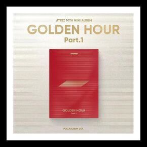 ATEEZ GOLDEN HOUR : PART.1 10th Mini Album (POCA ALBUM Ver) K-POP SEALED, UNDEFINED