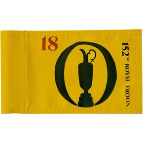 British Open 2024 Golf Pin Flag Practic Putting Green Golf Flag For Backyard Garden Double-Sewn 600D Nylon Miniature Pin Flag Regulation Tube Flag (8"x6")
