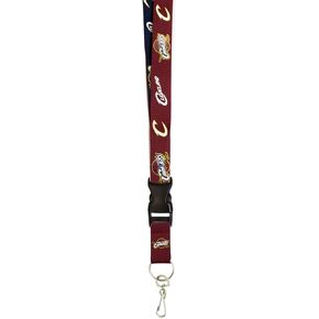 NBA Cleveland Cavaliers Two Tone Lanyard with Detachable Key Ring and breakaway safety closure