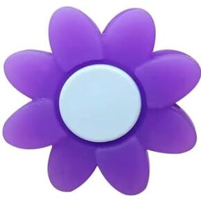 Purple Flower Petals Petal Embedded Tennis Racket Vibration Dampener Soft Silicon Racket Dampener Cartoon Shape Tennis Racquet Shock Absorbers Tennis Racket for Racquetball