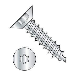 Small Parts 1008ABTU Steel Sheet Metal Screw, Zinc Plated, Undercut 82 degrees Flat Head, Star Drive, Type AB, #10-16 Thread Size, 1/2" Length (Pack of 50)