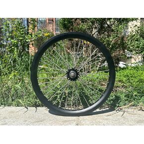 AUTES 20 inch Double Wall Rim 520g Rear Heavy Duty Wheel 10G 36 Spokes for MTB/Road/Cruiser Bicycles