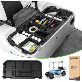 10L0L EZGO TXT Golf Cart Under Seat Storage Tray Organizer Underseat Container Holder Plate Only for 1996-UP EZGO TXT Electric Vehicle with Original Trojan Battery