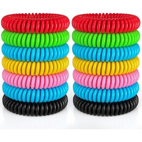 15 Pack Mosquito Repellent Bracelets, DEET-Free Mosquito Bands for Adults and Kids, Individually Wrapped Repellent Wristbands for Outdoor Camping Fishing Traveling