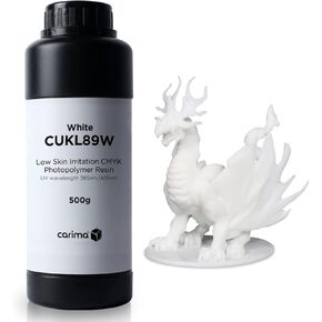 CARIMA Low-Irritation CMYK Resin (White) 500g for DLP/LCD Printer