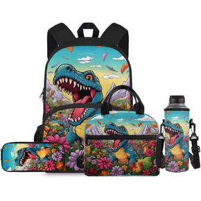 Galaxy Basketball Backpack for Boys Kids Backpack with Lunch Box Water Bottle Carrier and Pencil Pouch 4PCS Set Bookbag with Large Front Pocket for School Sturdy School Bag for Elementary Boys