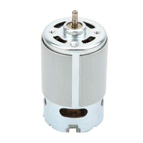 RS550 Micro Motor, DC 12-24V 22000 RPM Geared Motor 12-24V Micro DC Motor Rated Speed for Various Cordless Electric Hand Drill (Silver)