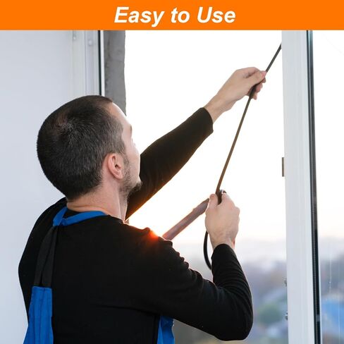 شريط ختم الطقس المطاطي الرغوي من uxcell، قطر 30 مم (1.18 بوصة) × 1 متر (3.28 قدم) مطاط صلب EPDM مستدير طويل لتقليل الضوضاء والصدمات والاحتكاك in Kuwait