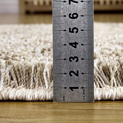 2x6 Runner Rug, Ultra Soft Fluffy Rugs Plush Shag Entryway Runners Solid Shaggy Runners Indoor Furry Long Floor Mat for Hallway Kitchen Laundry Nursery Home Decor Modern Bedside Rug, Natural in Saudi Arabia