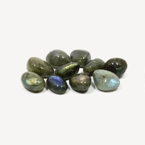 Pachamama Essentials Labradorite Tumbled - Healing Stone - Crystal Healing 20-25mm (5) in Saudi Arabia