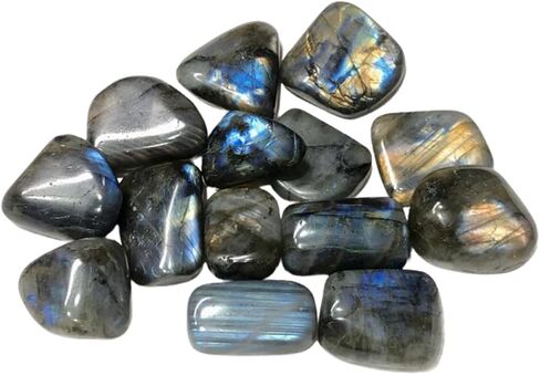 Pachamama Essentials Labradorite Tumbled - Healing Stone - Crystal Healing 20-25mm (5) in Saudi Arabia