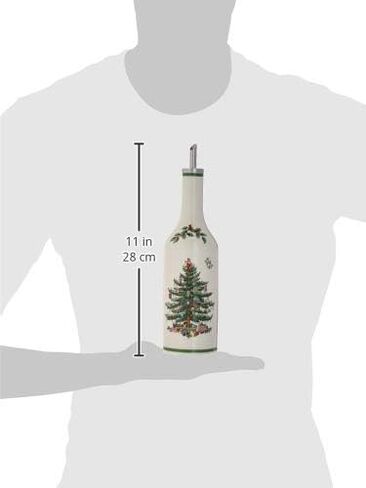 Spode Christmas Tree 3-Piece Hostess Set, 8 – Inch Butter Dish with Lid, 3 – Inch Salt and Pepper Shaker, Made of Fine Earthenware, Perfect for Hosting or as a Christmas Gift, Dishwasher Safe in Saudi Arabia