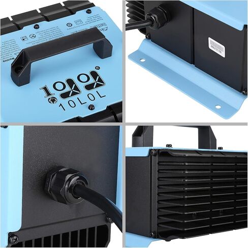 10L0L 48V شاحن 1200W 18A شاحن بطارية عربة الجولف يناسب 48 فولت Yamaha Golf Cart G19 G22 يدعم 3 أنواع بطاريات مع قابس ثنائي الدبوس، IP67 مقاوم للماء، شحن سريع in Saudi Arabia