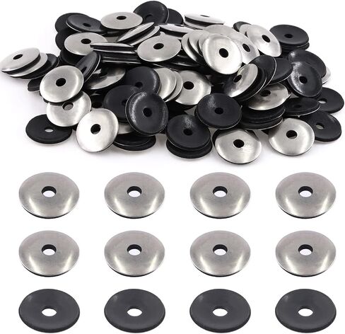 Glarks 120Pcs M5.5x16 Stainless Steel Neoprene Backed EPDM Bonded Sealing Washers Assortment Kit Work for #5 Screws (M5.5x16) in Saudi Arabia