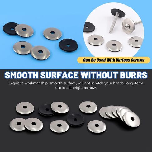 Glarks 120Pcs M5.5x16 Stainless Steel Neoprene Backed EPDM Bonded Sealing Washers Assortment Kit Work for #5 Screws (M5.5x16) in Saudi Arabia