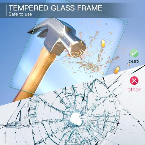 XUANLUO 8x10 2 قطعة إطار الصورة العتيقة الخشب الحبوب اللون إطار الصورة مع الزجاج المقسى إطار خمر لمكتب يقف الجدار شنقا هدايا الزفاف الأسرة in Kuwait